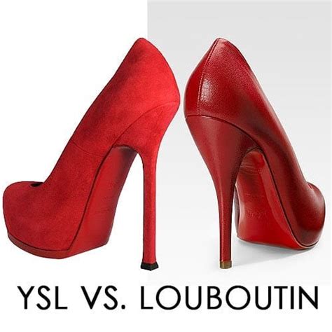 ysl red sole|louboutin and ysl.